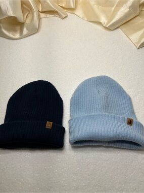 Rugged Bear Fleece-Lined Knit Beanie Hat Bundle – Youth Size-2-Pack